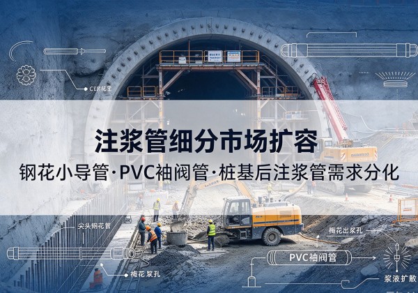 宝山注浆管细分市场扩容，隧道钢花小导管、PVC 袖阀管、桩基后注浆管需求分化